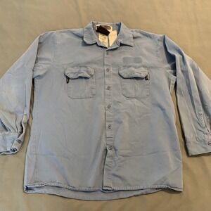 Westex SteelGuard Essentials FR Shirt Mens Large Light Blue Flame Resistant Work